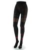 Tights Agapanthes rouge fond noir